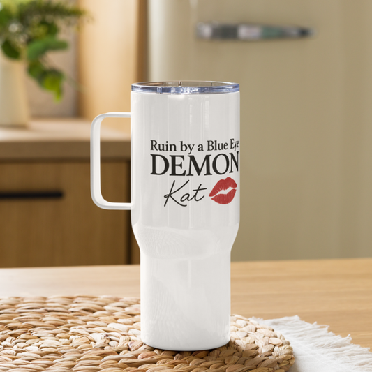 “Ruin by a Blue Eye DEMON" Travel mug with a handle