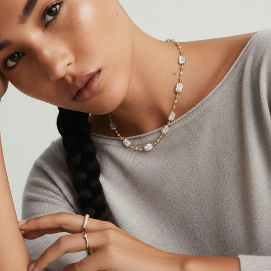 Iridescent Pearl Chain