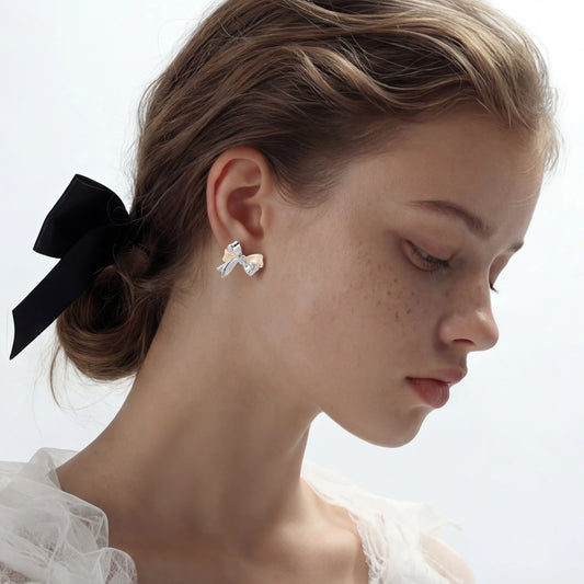 Pearl Bow Studs