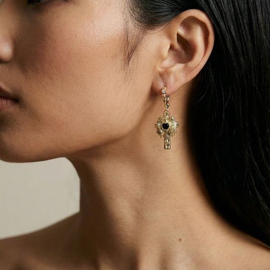 Angel Wings Drop Earrings