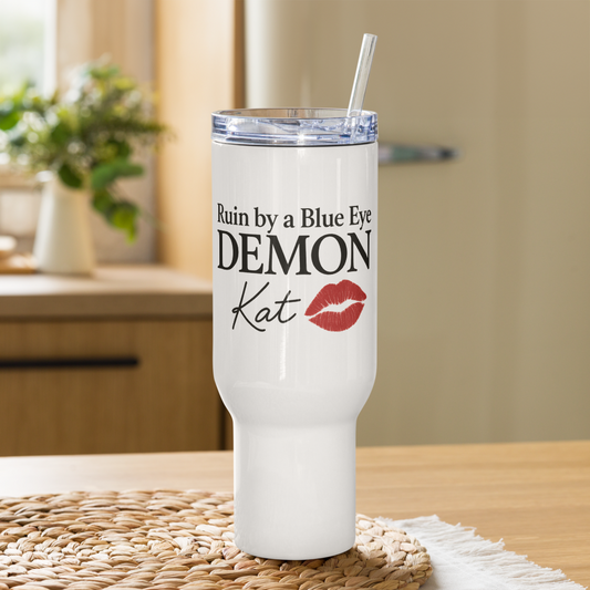 “Ruin by a Blue Eye DEMON" Travel mug with a handle